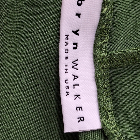 Bryn Walker Green Bohemian Retro Micro Modal Blend Cowl Neck Mini Dress Size M - Picture 12 of 13